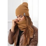 Fashionweek dámská čepice a šála cashmere touch S2204 Camel – Hledejceny.cz