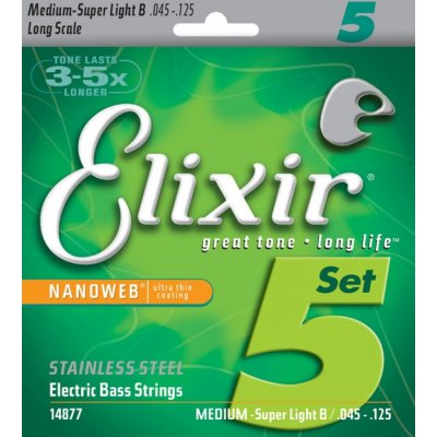 Elixir Stainless Steel Medium Bass