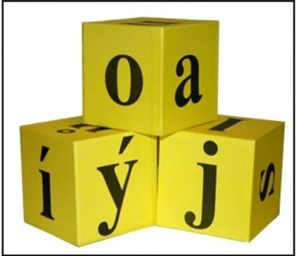 Demonstrační kostky s písmeny (3ks)