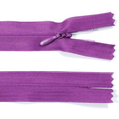 Spirálový zip no.3 skrytý nerozepínací 60cm - více barev color: 575 švestková fialová – Hledejceny.cz