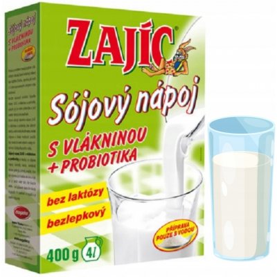 Mogador Sójový nápoj Zajíc s vlákninou 400 g – Zboží Dáma