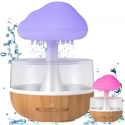Verk Group Zvlhčovač vzduchu difuzér led lampa aromaterapie cloud bezdrátový – Zboží Dáma