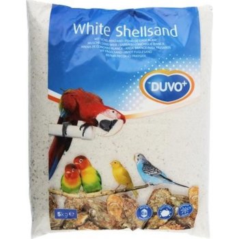 Duvo písek hygienický pro ptáky, bílý+mušle 5 kg