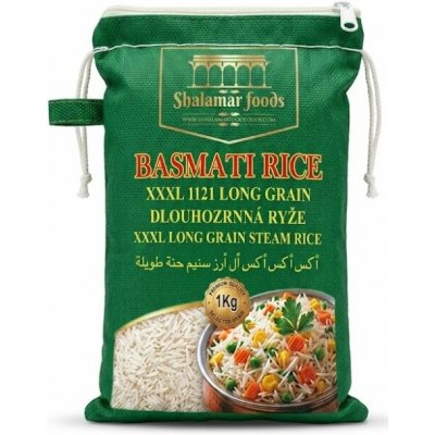 SHALAMAR Basmati rýže extra dlouhá 1 kg – Sleviste.cz