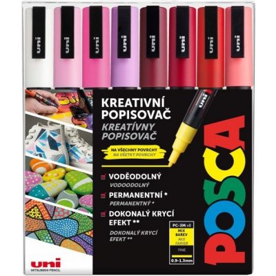 Uni Posca PC-3M 8 ks sada Love – Zboží Mobilmania