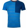 Pánské sportovní tričko Ortovox pánské merino triko 185 Rock'N'Wool Short Sleeve just blue
