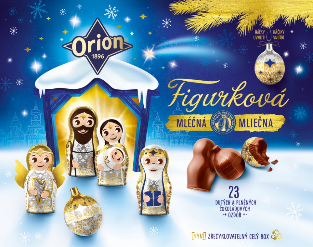 Orion Vánoční kolekce mléčná figurková 366 g – Zboží Dáma