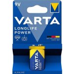 Varta Longlife Power 9V 1ks 4922121411 – Zboží Mobilmania