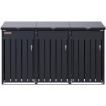 N Scorpion elektro s.r.o. Přístřešek na 3 popelnice D12GG3Z antracit – Sleviste.cz