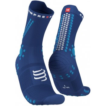 Compressport Pro Racing Socks V4.0 Trail sodalite/fluo blue