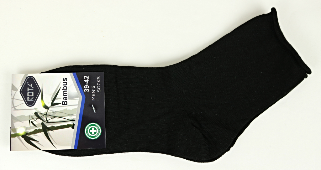 Rota pánské bambusové zdravotní ponožky vz.1 černé