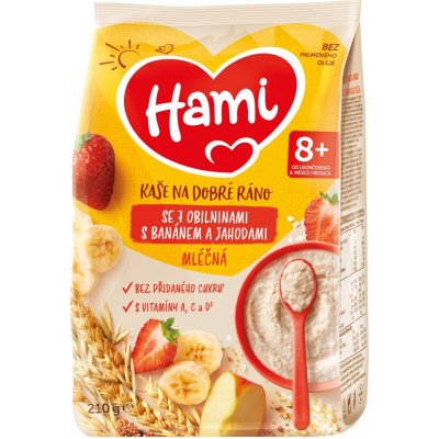 NUTRICIA Hami Ml.kaše na dob.ráno 7obil.ban.jab.pom.210 g – Hledejceny.cz