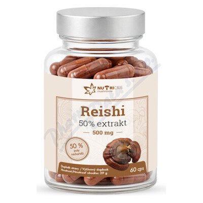 Reishi 50% extrakt 500mg 60 kapslí – Hledejceny.cz