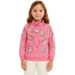 DÍVČÍ MIKINA NA ZIP MOTÝLI NOVINKA Světle růžová – Zboží Dáma