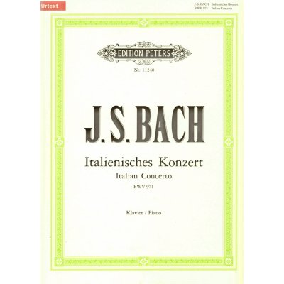 BACH Italian Concerto BWV 971 sólo klavír – Hledejceny.cz