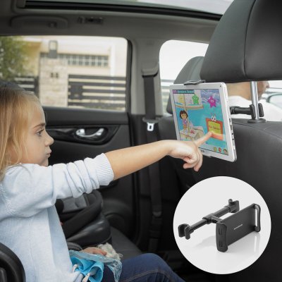 Držák na tablet nebo mobil do auta pro pasažéry na zadních sedadlech Taholer InnovaGoods