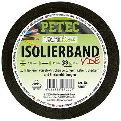 Petec 87000 Elektroizolační páska VDE 15 mm x 10 m – Sleviste.cz