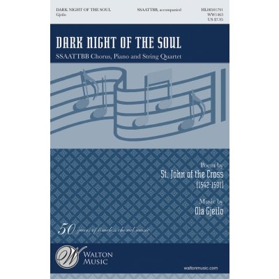 Dark Night of the Soul SSAATTBB with Piano and String Quartet noty pro sbor SSAATTBB, klavír a smycov kvartet 1020853 – Zboží Mobilmania
