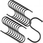 Arimaka S-háčky, 30 kusů háčků ve tvaru S (velké, 9 cm), kuchyňské S-háčky z nerezové oceli, – Hledejceny.cz