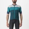 Cyklistický dres Castelli Sezione Jersey Deep Teal/Quetzal Green