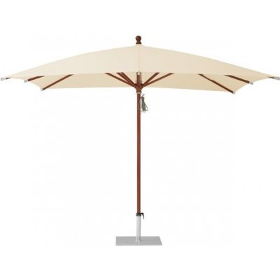 Glatz Dřevěný slunečník Piazzino, čtvercový 300x300 cm (3x3 m), rám bezbarvé lakované eukalyptové dřevo, potah polyester 250 g/m2 – Hledejceny.cz