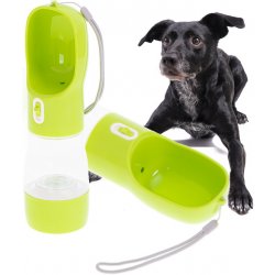 KIK Přenosný dávkovač vody a krmiva pro psy zelený KX5765