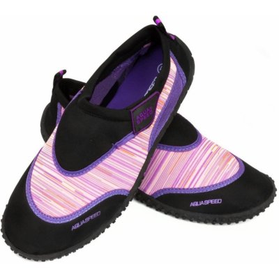Aqua Speed Kids's Swimming Shoes Aqua Shoe Model 2A Černá růžová fialová 24 Aqua Speed