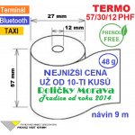 Termo kotouček 57/30/12 PHF 9m (57mm x 9m) Množství: 10 ks kotoučků ve fólii – Zboží Živě