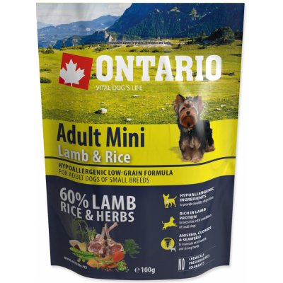 Ontario Adult Mini Lamb & Rice 100 g – Zboží Mobilmania