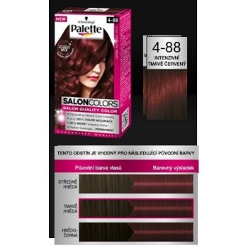 Pallete Salon Colors 4-88 intenzivní tmavá červená barva na vlasy od 159 Kč  - Heureka.cz