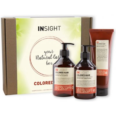 Insight Colored Hair šampon 400 ml + kondicionér 400 ml + maska 250 ml dárková sada
