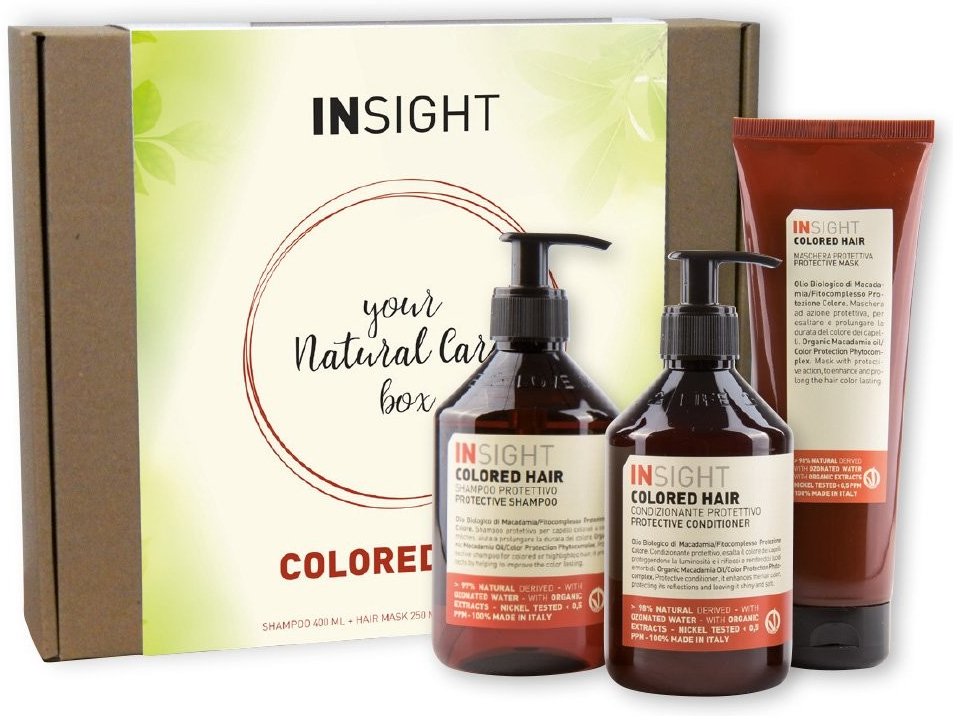 Insight Colored Hair šampon 400 ml + kondicionér 400 ml + maska 250 ml dárková sada