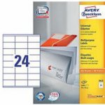 Avery Zweckform Etikety 100 listů A4 bílé 70 x 35 mm univerzální 3422 – Zbozi.Blesk.cz
