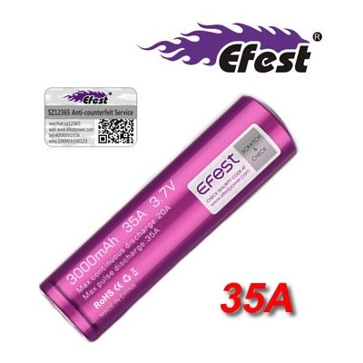 Efest baterie typ 18650 35A! V1 IMR 3000mAh