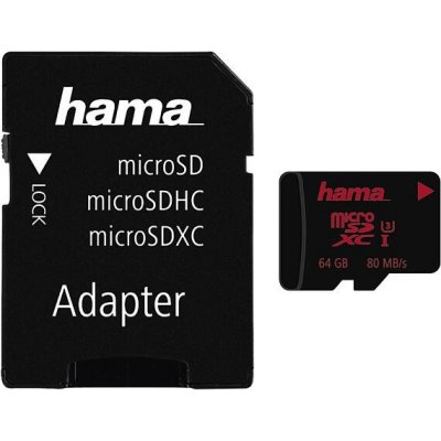 Hama microSDXC UHS-I 64 GB 123979 – Zboží Mobilmania