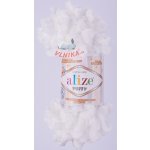 Alize Příze Puffy Varianta: 55 bílá – Sleviste.cz