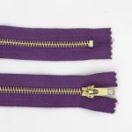 Pro Háčkování Kovový zip nedělitelný 16 cm, Ø 6 mm fialový – Hledejceny.cz