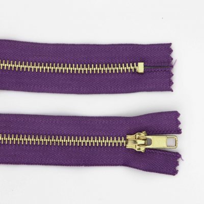 Pro Háčkování Kovový zip nedělitelný 16 cm, Ø 6 mm fialový – Hledejceny.cz