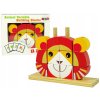 Dřevěná hračka Lean Toys 3D skládačka lev