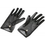 Společenské rukavice tylové s perlou černá – Zboží Dáma