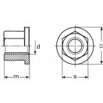 matice M14 BEZ PÚ /10/ s nákružkem DIN 6331 [1 ks] – Hledejceny.cz