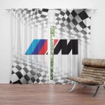 Sablio Závěs MPERFORMANCE Šachovnice: 2ks 140x250cm – Hledejceny.cz