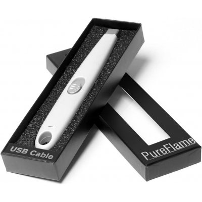 PureFlame plazmový s USB nabíjením bílá – Zboží Mobilmania