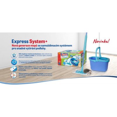 Spontex Express Systém Plus mop + Alex čistič Extra péče 97050360 – Zbozi.Blesk.cz