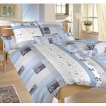 Dadka povlečení krep Flér šedomodrá 140x200 70x90 – Hledejceny.cz