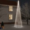 Vánoční stromek zahrada-XL Vánoční strom s hrotem 1 134 studených bílých LED diod 800 cm