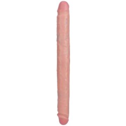 RealRock Slim oboustranné dildo 35,5 cm tělové