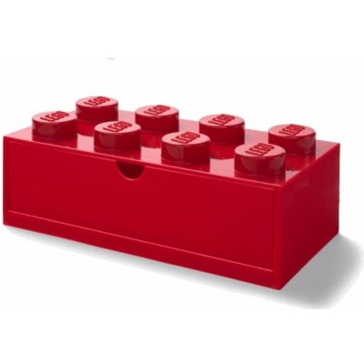 LEGO® Stolní box se zásuvkou 8 červená 40211730 – Zbozi.Blesk.cz