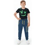 Bavlněné chlapecké tepláky Simple Petrolejová – Zboží Dáma