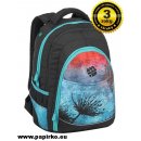 Školní batoh Bagmaster Digital 9 A studentský batoh modro oranžová